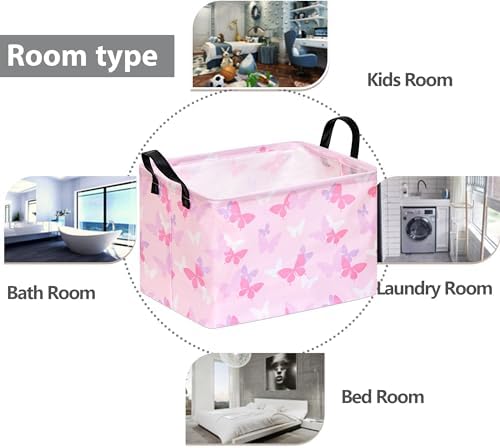 Rectangular Butterfly Storage Basket - Image 3