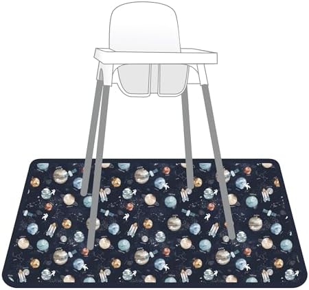 BapronBaby Outer Space Waterproof Splash Mat Catch All Floor Cover - Image 3
