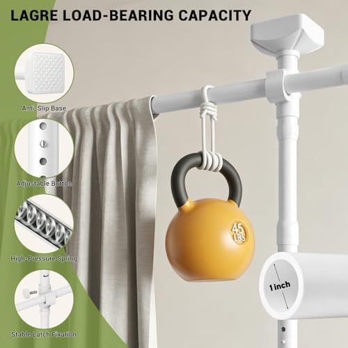 Room Divider No Drilling Curtain Rod Wall Divider - Image 4