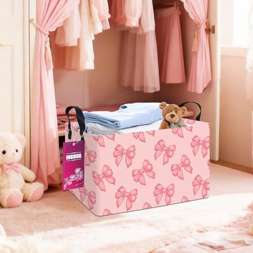 Rectangular Bowknot Storage Basket - Image 3