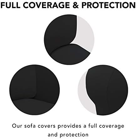 PureFit Super Stretch Chair Covers Fleece Couch Covers - Image 3