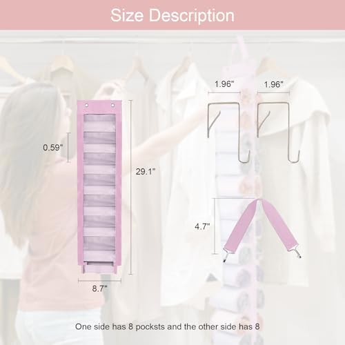DHSFKBE Legging Organizer Storage, T Shirt Organizer, Foldable Hanging Closet - Image 5