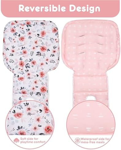 Baby High Chair Cover Replacement, Reversible & Waterproof High Chair Cushion - Image 6