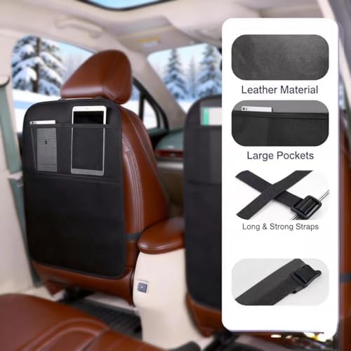 2 Pack Leather Car Seat Protector - Image 3