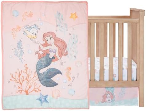 Bedtime Originals Disney Baby The Little Mermaid 3-Piece Baby Crib Bedding Set - Image 2