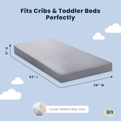 Serta Perfect Start Breathable Limited Two -Stage Crib Mattress and Toddler - Image 2