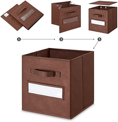 11 Inch Storage Cube, Storage bin, cube storage Foldable Fabric Cube Storage - Image 4