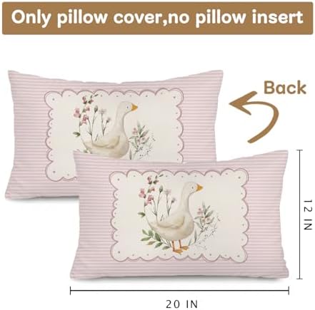 Pink Goose Nursery Classroom Decor 12x20 Pillow Cover - Image 3