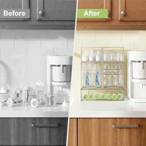 Bottle Storage Organizer Baby: Acrylic Stackable Storage Drawers - Image 6