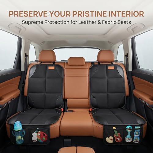 SMART ELF Car Seat Protector, Thickest Padding and Non-Slip Backing 2Pack - Image 6