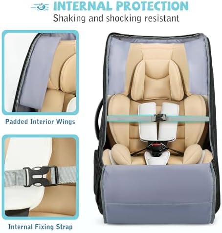 RAINSMORE Padded Car Seat Travel Bag - Image 5
