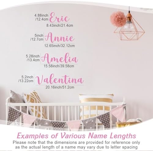 Boao Personalized Name Letter Wall Decal, Elegant Script - Image 3