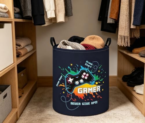 Baby Laundry Basket Baby Nursery Hamper Kids Laundry Basket Toy Storage Bin - Image 6