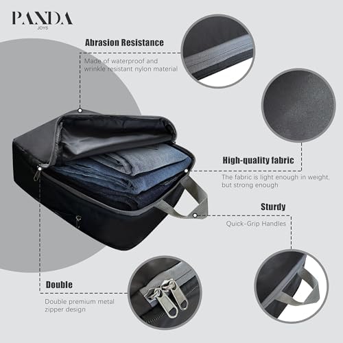 PANDA JOYS 4 Set Compression Packing Cubes Travel - Image 4