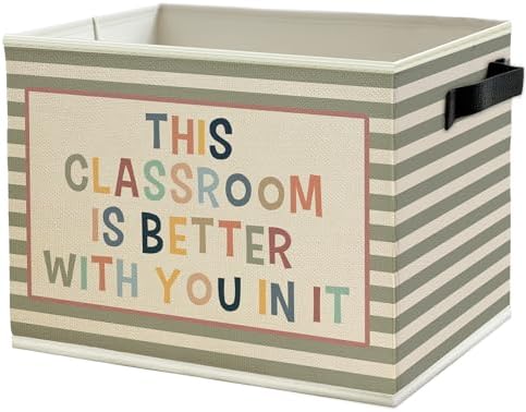 Boho Classroom Storage Bins Box by Unknown