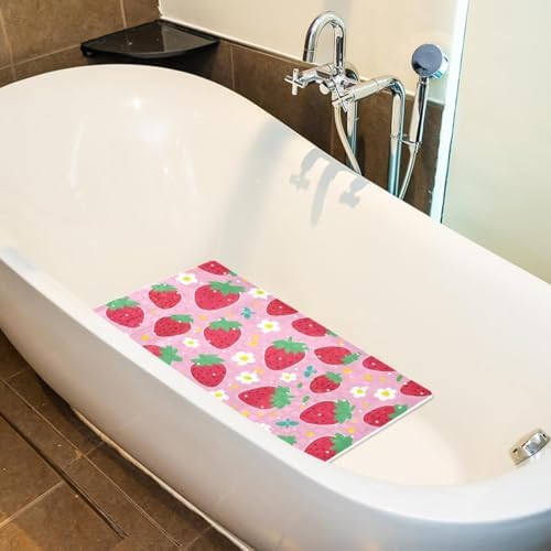 Non Slip Bathtub and Shower Mat 26.8x15.1 inch, Bath Mat - Image 4