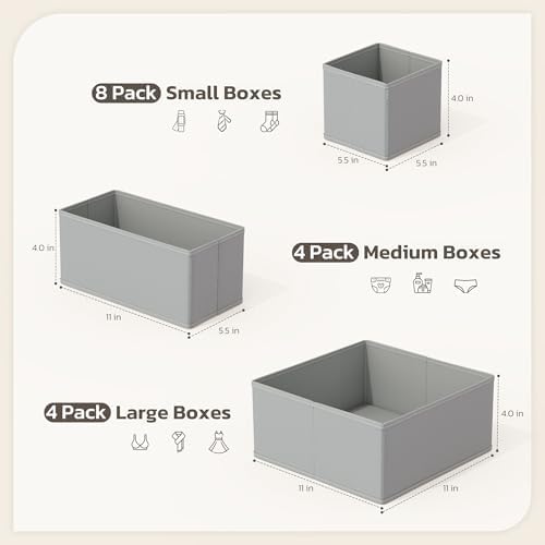 Drawer Organizer, 16 Pack Baby Dresser Organizer - Image 2