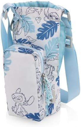 PICNIC TIME Disney Lilo & Stitch 40 oz Tumbler Tote, Insulated Crossbody by PicnicTimeFamilyofBrands