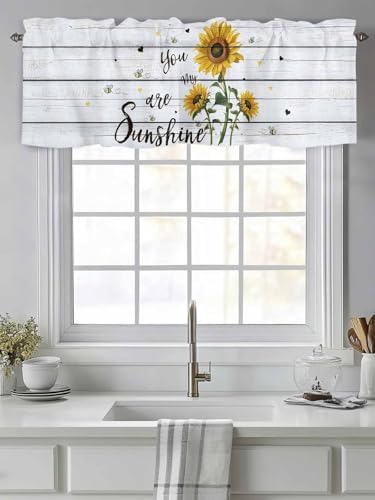 Sunflower Valance Curtains for Windows Kitchen/Bedroom/ Living Room, Farmhouse - Image 2