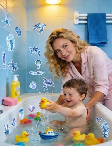 26Pcs Non Slip Bathtub Stickers, Cute Turtle Stickers - Image 5