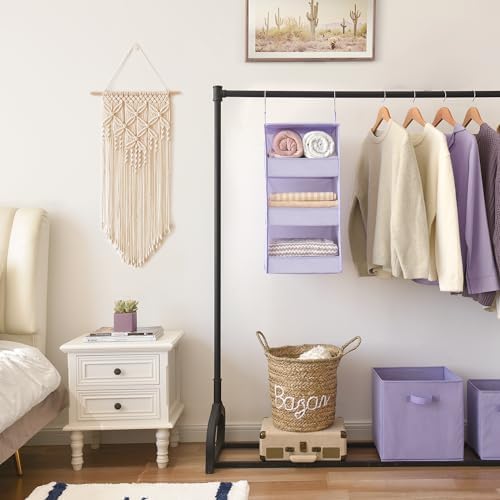 GRANNY SAYS 3-Shelf Hanging Closet Organizer, Foldable Storage - Image 2