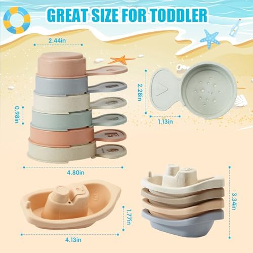 Baby Bath Toys, Floating and Drain Water | Count Skill & Color Recognition | - Image 5