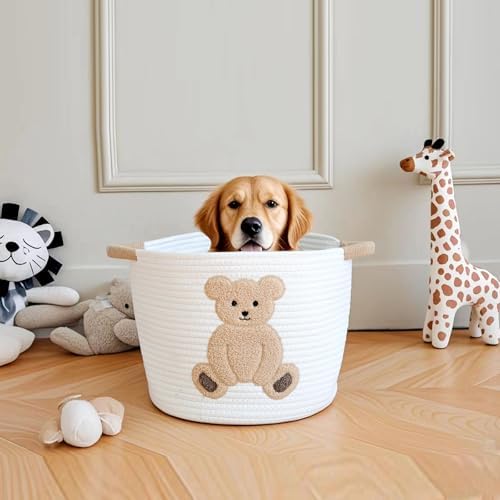 Cotton Rope Basket Toy Storage Baskets - Image 4