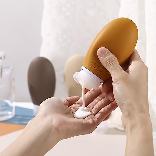 Leak Proof Silicone Travel Bottles, 4 Pack 2oz Liquid Squeezable Refillable - Image 5