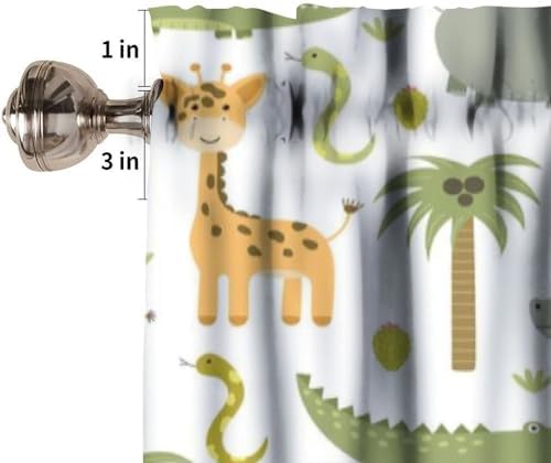 Cartoon Safari Animals Valance Curtain - Image 6