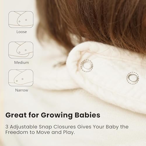 Konssy 8-Pack Muslin Baby Bibs, Adjustable Fit - Image 3