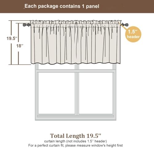 Chyhomenyc Camel Short Curtain Valance - Image 4
