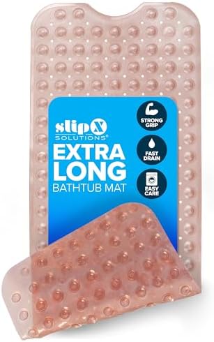 SlipX Solutions 39x16 Extra Long Non Slip Bath Mat, Tub & Shower by SlipXSolutions