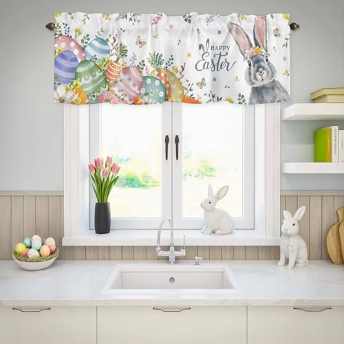 Vandarllin Easter Kitchen Curtains Valances - Image 2