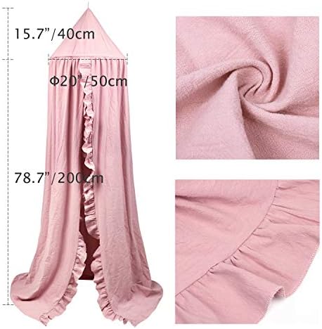 Bed Canopy with Frills Reading Nook Game Tent - Image 6