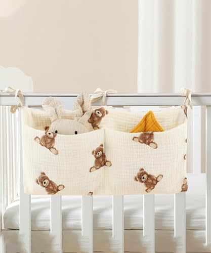 Baby Bedside Hanging Bags Storage Organizer Milk Bottle Toy Crib Baby Nappy-Bag - Image 6