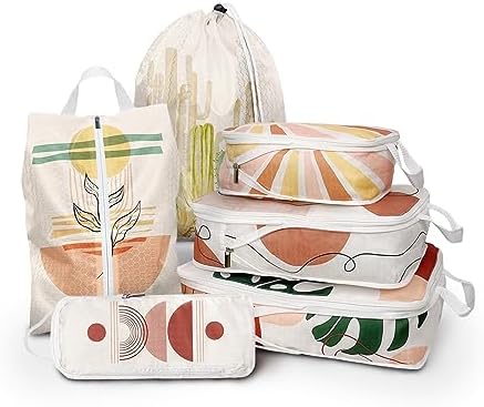 6 Pcs Compression Packing Cubes, Packing Cubes by Xmzsdz
