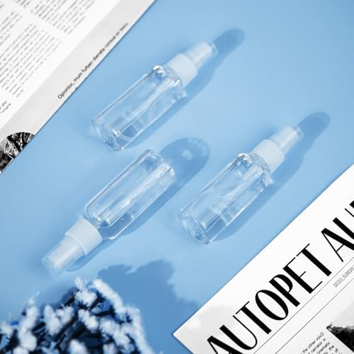 Zoizocp Spray Bottles, 2oz/50ml 6 Pack Clear Plastic Mini Travel Bottle Set - Image 7