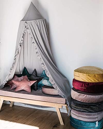 Bed Canopy with Frills Reading Nook Game Tent by Takecareofmomsandbabies