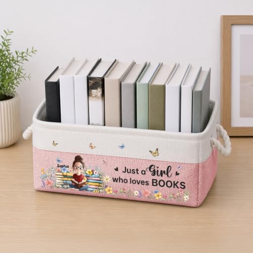 Macorner Personalized Book Storage Basket by Macorner