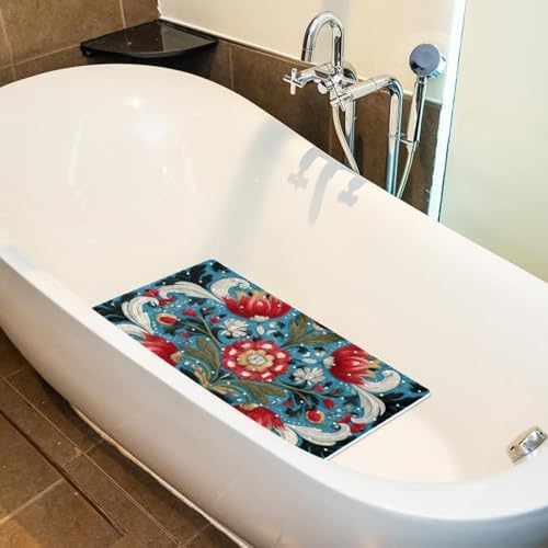 Non Slip Bathtub and Shower Mat 26.8x15.1 inch, Bath Mat - Image 5