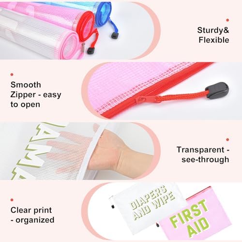6pcs Hospital Diaper Bag Organizing Pouches - Image 3