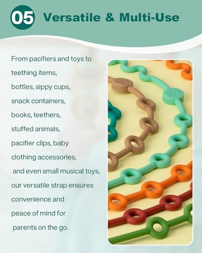 LittleHugs Toy Straps for Baby, Adjustable Toy Holder for Stroller Accessories - Image 4