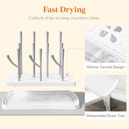 Lifewit Portable Baby Bottle Drying Rack - Image 4