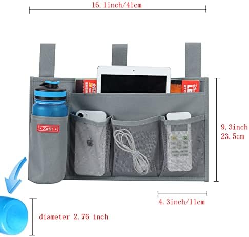 Zafit Hanging Bedside Caddy, Bedside Storage Organizer - Image 3