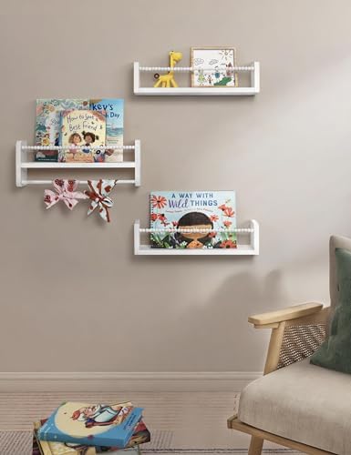 Maxpeuvon Nursery Book Shelves for Wall - Image 5