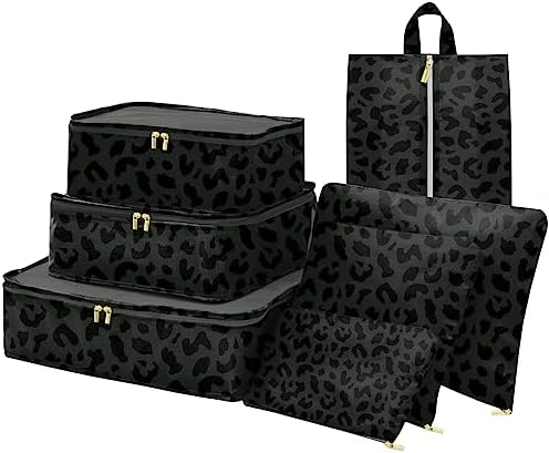 7 Set Packing Cubes Travel Luggage Organizers by BHAHB