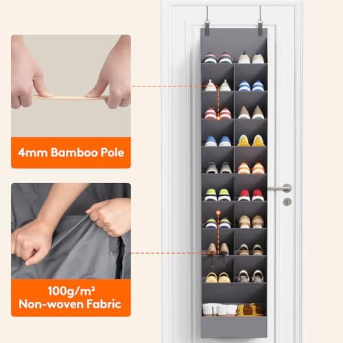 Lifewit 10 Tier Over the Door Shoe Organizer - Image 5