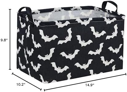 Essme Rectangular Kids Basket, Bat Storage Basket - Image 7