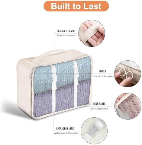 Packing Cubes for Travel 8 Set Luggage Organizer Bags - Image 4