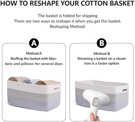 MiniArk Large Storage Baskets for Organizing, Baby Nursery, Toy Bins Box - Image 7